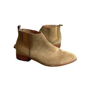 Gap Womens size 6.5 Tobacco Chelsea Suede Pointy Ankle Low Casual Heel